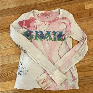 GRAIL LONG SLEEVE TEE WITH HOLES FOR THUMBS